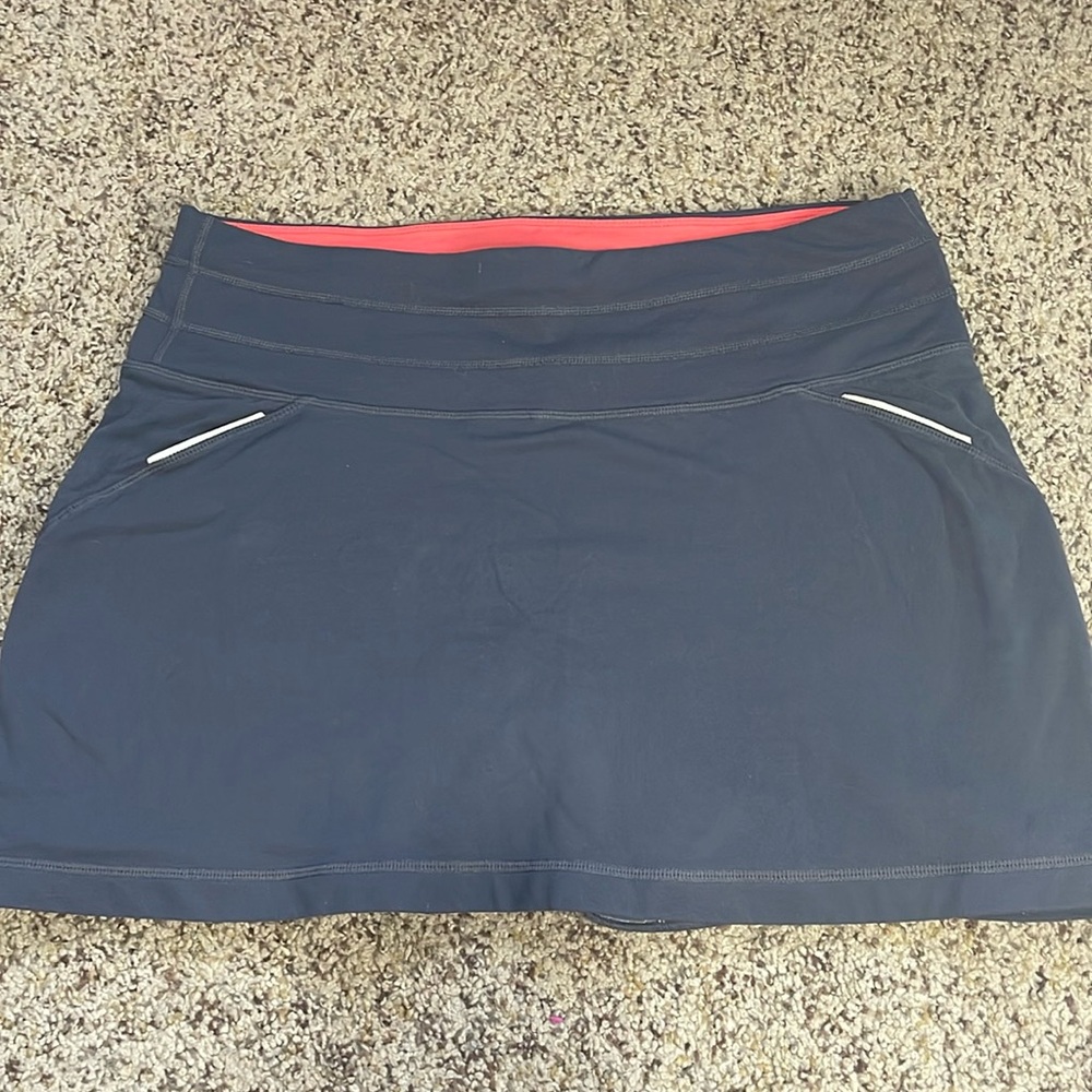 Athleta Women’s Gray Skort size Large Athletic Golf Tennis Pickleball Running